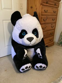 Peek a Boo Plush Panda Bear Stuffed Animal Jumbo size (pre owned)