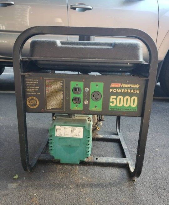 Coleman Powermate Powerbase 5000 portable 120v/240v generator