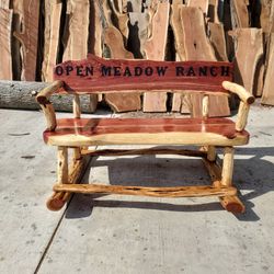 Rocking Chair Made Of Cedar Wood