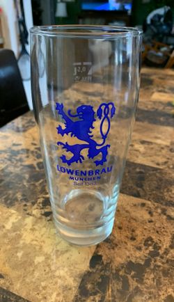 Lowenbrau beer glass.5L