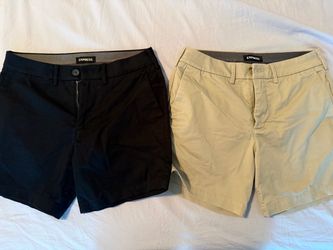 2 Mens Express shorts 6” inseam Size 28