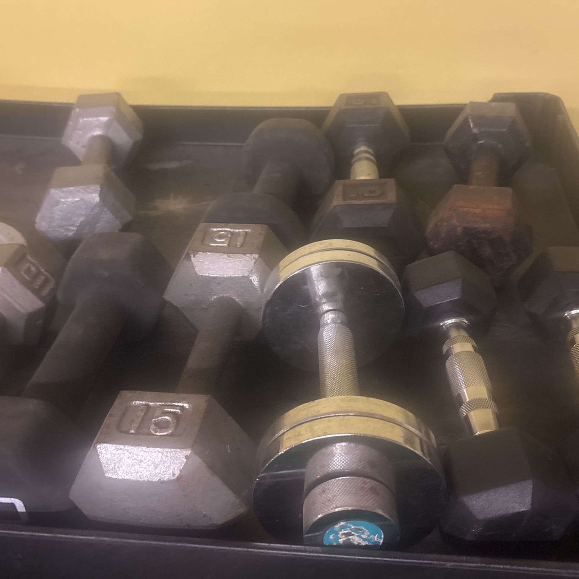 Iron Plates- Dumbbells FREE- PENDING