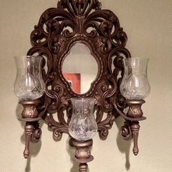 Antique Candle Wall Sconce 