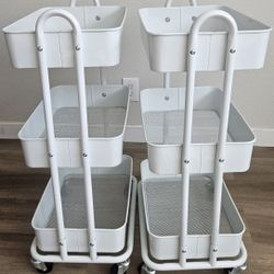 IKEA RASKOG 3-tier rolling cart, fully assembled