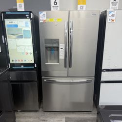 Frigidaire - Gallery 27.8 Cu. Ft. French Door Refrigerator with Adjustable Temp Drawer & Dual Icemaker In Smudge proof Stainless steel 😻