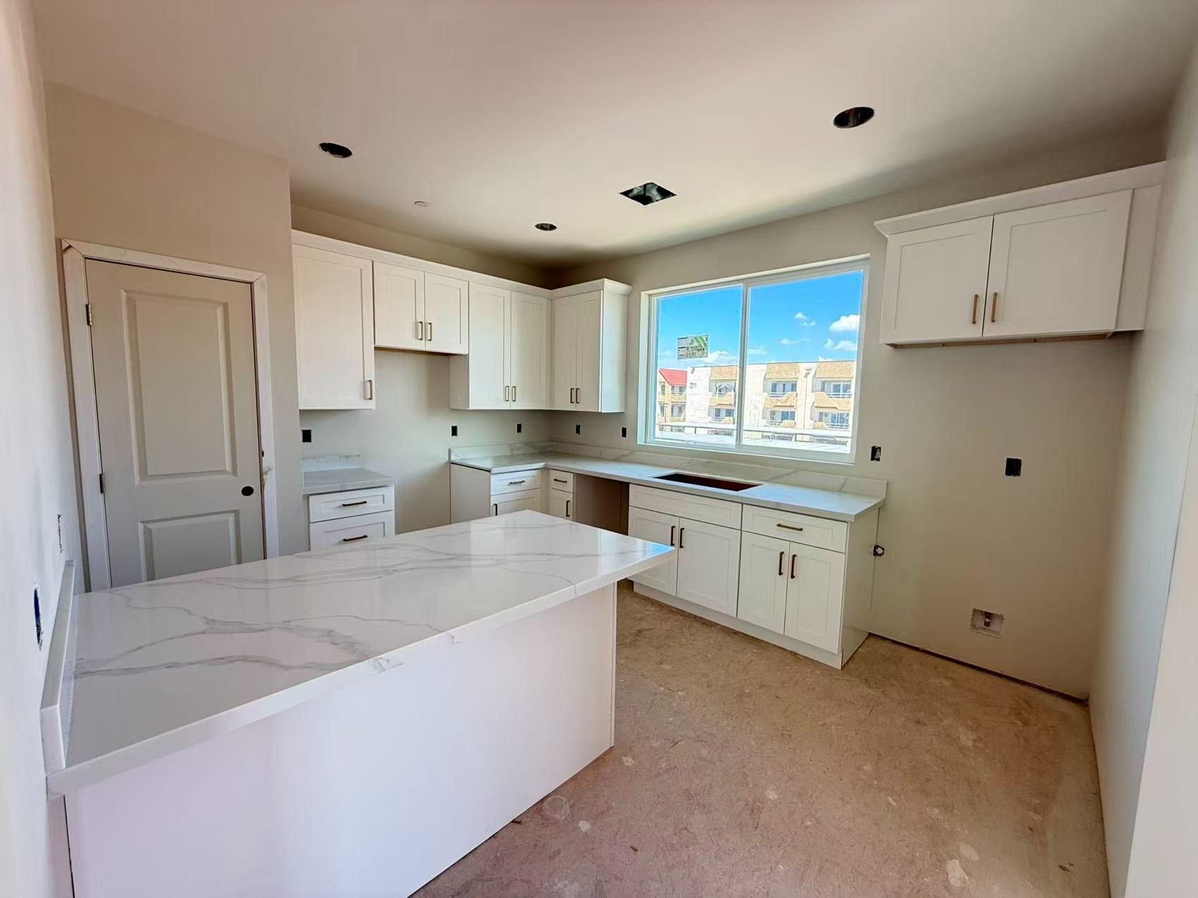 White Shaker Cabinets Installed Friday!
