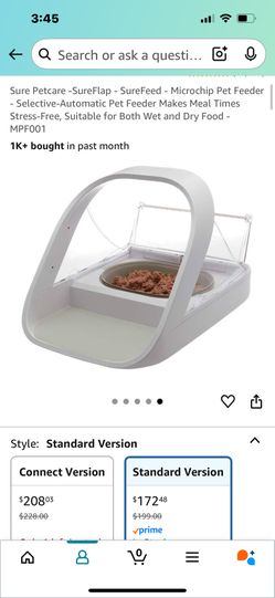 Sureflap Pet Feeder For Chipped Or Tagged Cats - Only Feed Authorized Cat