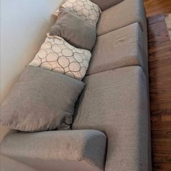 Gray 3 Seat Sofa 
