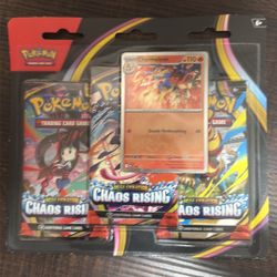 Pokemon Chaos Rising 3-Pack Blister