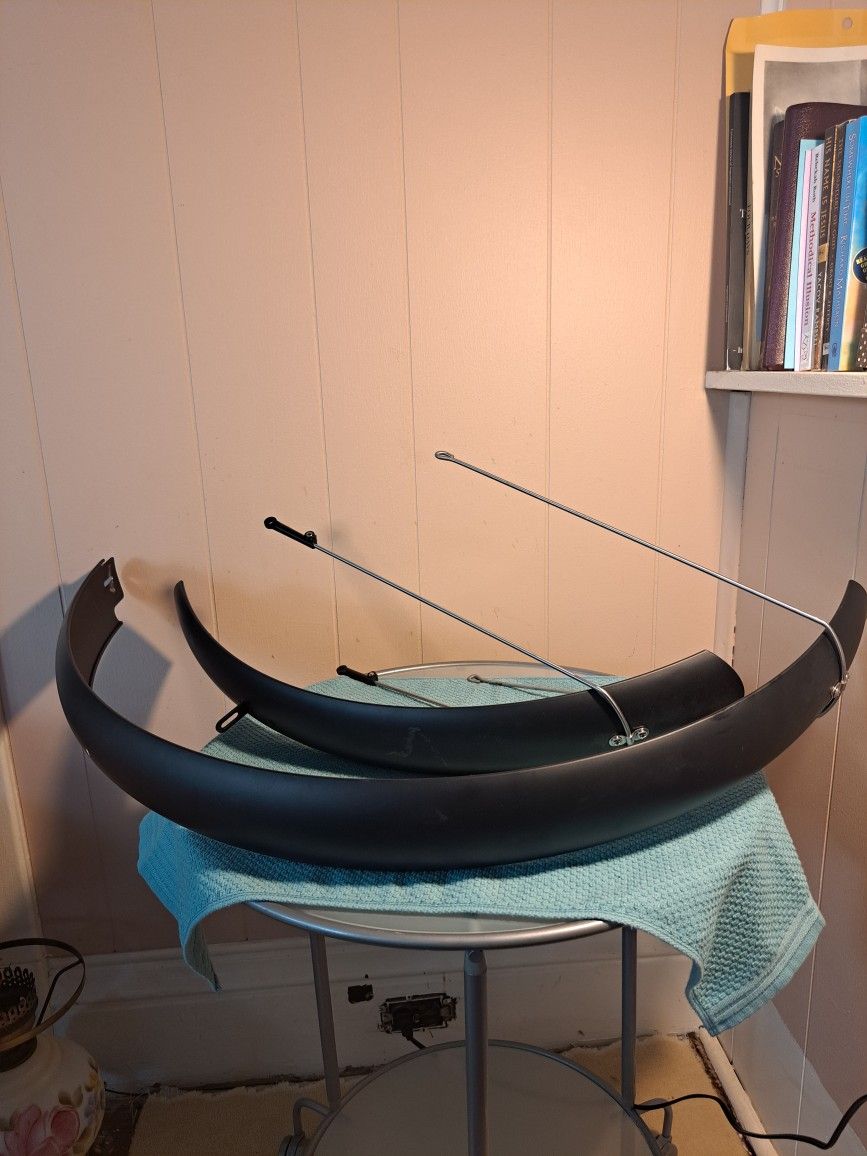 Black Aluminum eBike Front & Rear Wheel Fender