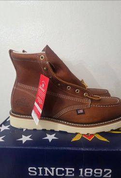 Thorogood 6 Inch USA Made Brown Soft Toe Work Wedge 10.5EE