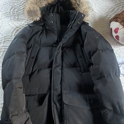 Tommy Hilfiger Down Jacket Fur Hood Mens S