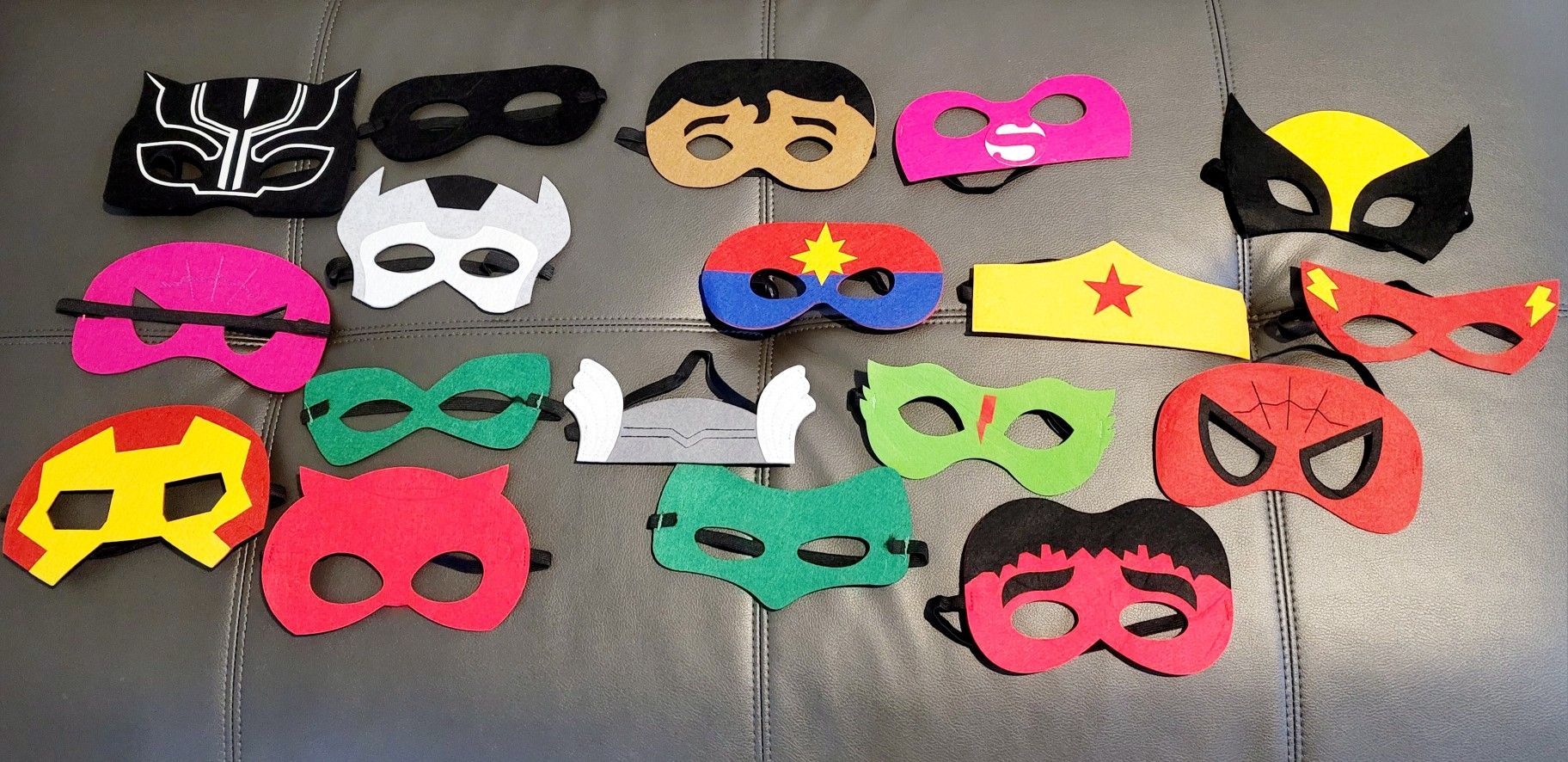 Superhero Masks Party Favors for Kid (18 Packs) Felt and Elastic - Superheroes Birthday Party Masks with 18 Different Types for Children
Or Adults