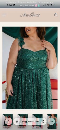 Beautiful Forest green sequin dress
