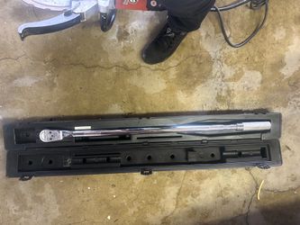 Snap on torque breaker bar
