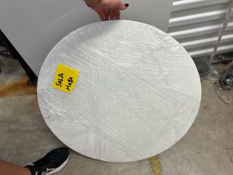 eHemco Round Nesting Tables - White