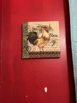 Jean Plout Canvas Roosters