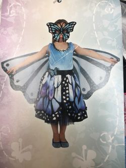 BRAND NEW BUTTERFLY COSTUME - girls size 7:8 (will fit size 6)