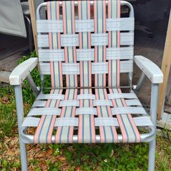 1960s Era Aluminum Folding Chair
