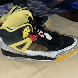 Jordan Spizike Metallic Silver Men’s Size 13 Good Condition No Box 