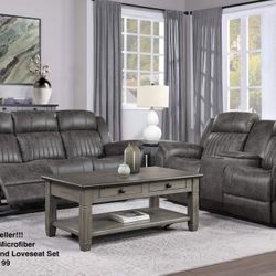 Top Seller . Sofa And Loveseat ! 4 Recliners Total 