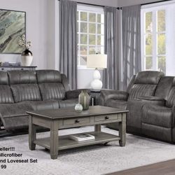 Top Seller . Sofa And Loveseat ! 4 Recliners Total 