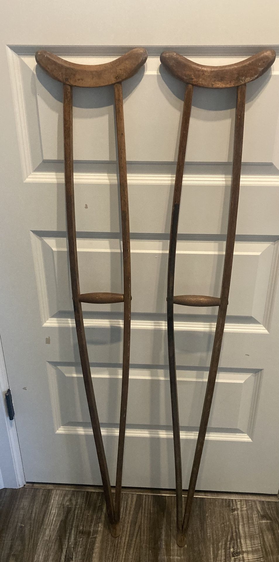 Vintage Wooden Crutches