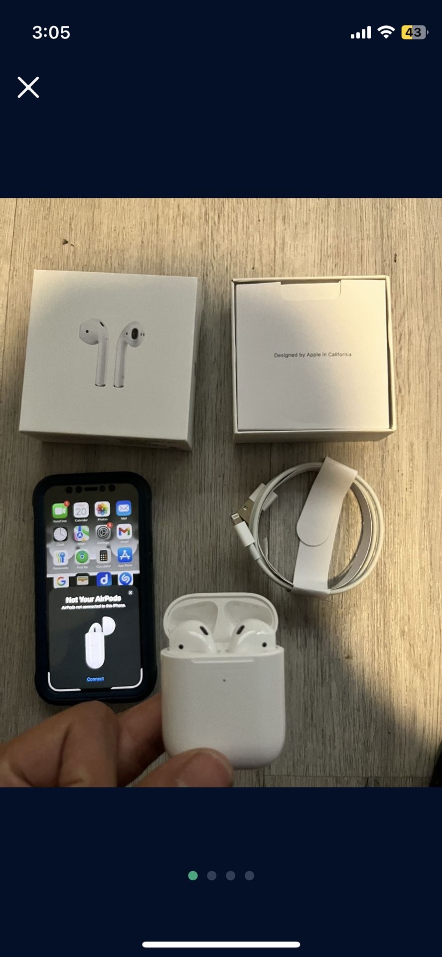 Real Price $20 Apple Airpods (1st Generation) with Charging Case