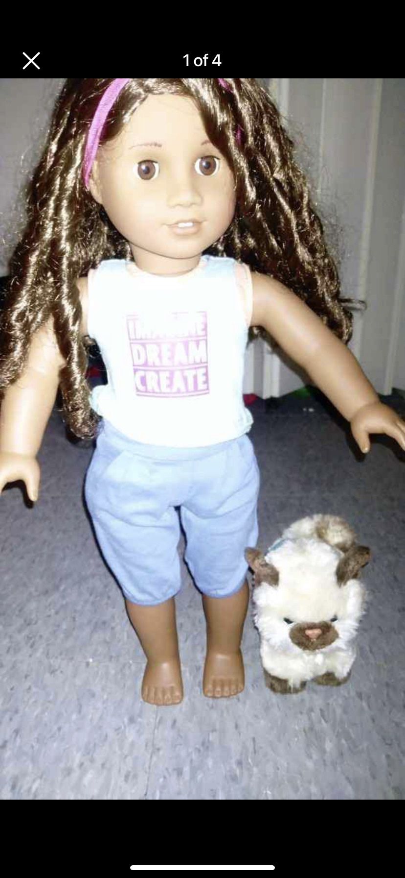 American Girl Doll Gabriela With Cat