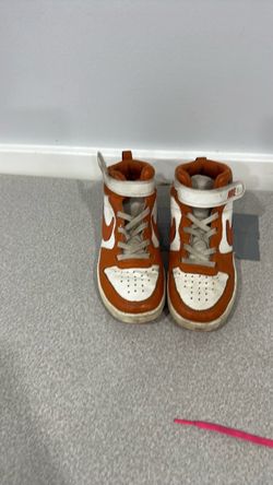 Nike High-Top Sneakers Orange and White