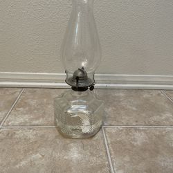 Vintage Rare Vintage Glass Lantern  15”