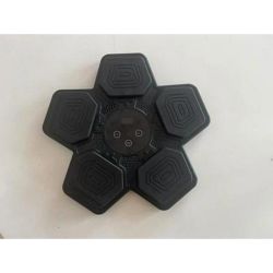 Music boxing machine, wall-mounted one-fist boxing machine, boxing training and hitting equipment, smart boxing pad with LED lights and music, suitabl