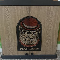 Dart World Dart Board Cabinet (Darts Not Included)