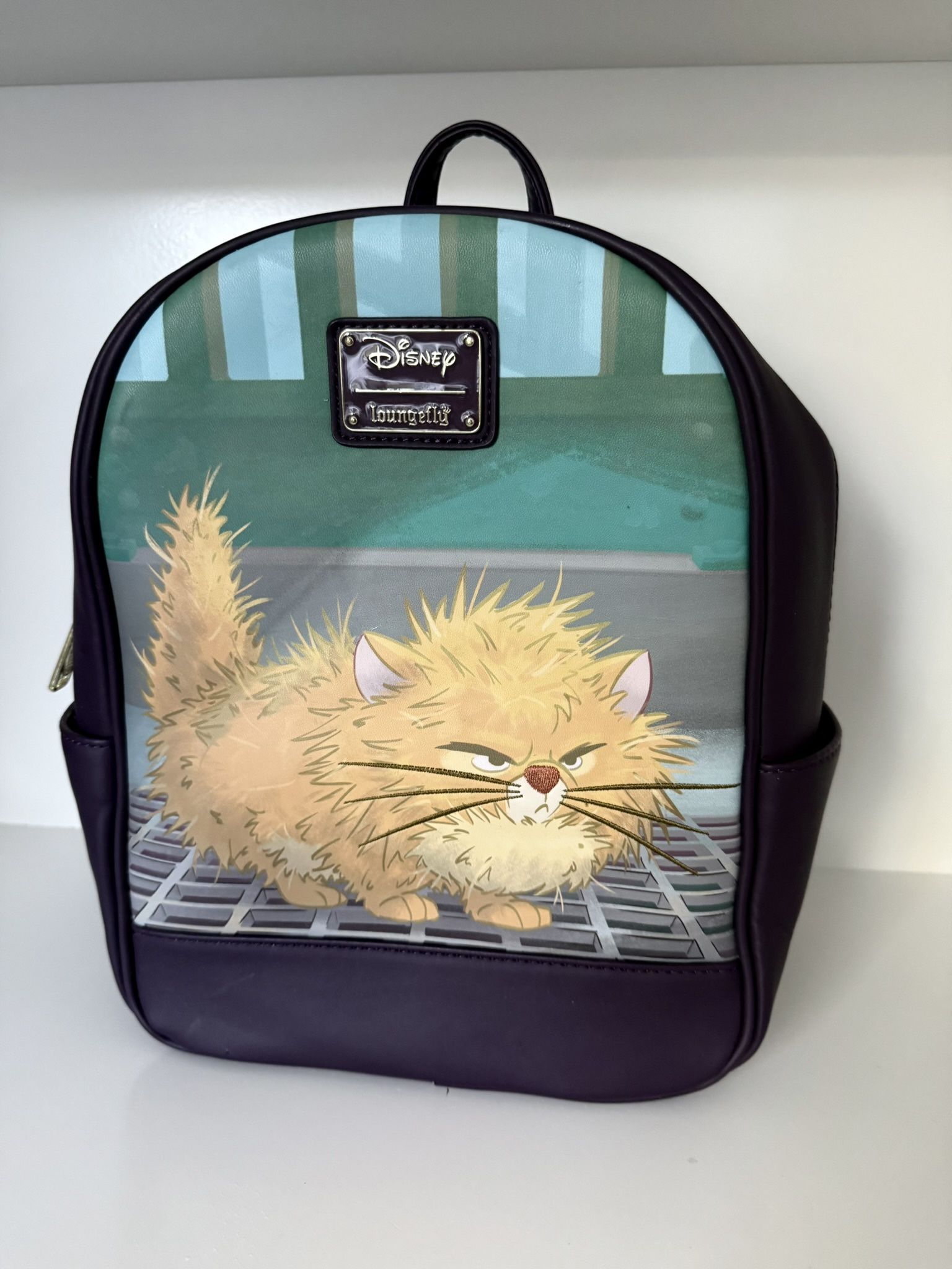 Loungefly Disney Oliver & Company Street Grate Mini Backpack EUC