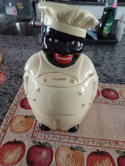 1940,s Cooky Cookie Jar # 639 Pearl,22 Kt Gold Paint