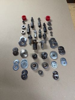 Arbors & mandrel. Shaft collars & washer. See description