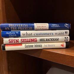 Sales & Customer Strategy Book Bundle – SPIN Selling, Ulwick, Wiersema (4)