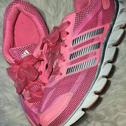 Sz 8.5 Adidas "Adiprene +" Pink Patent Leather and Mesh