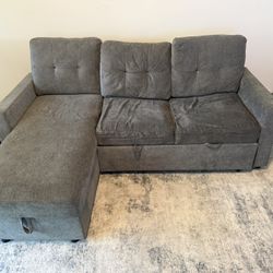 Used Sectional Pullout Couch With Storage