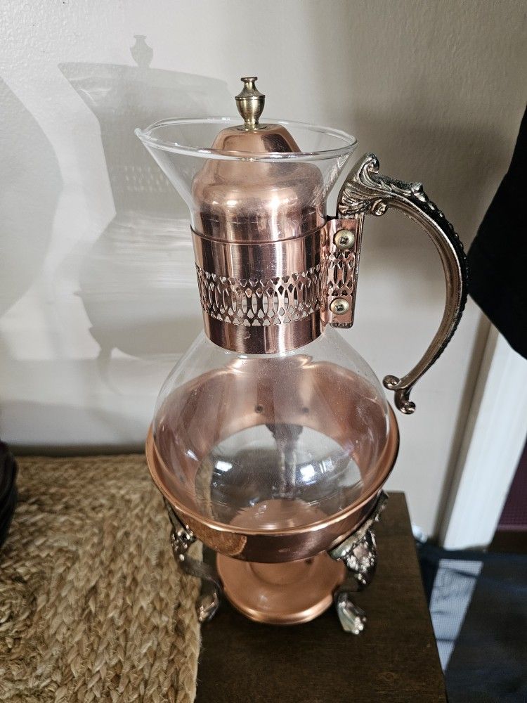 Princess House Brass Coffee And Tea Warmer