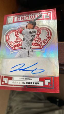 Jake McCarthy Crown Royale Autograph Baseball Card