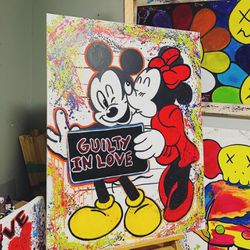 Mickey Mouse Custom Painting 36x48 