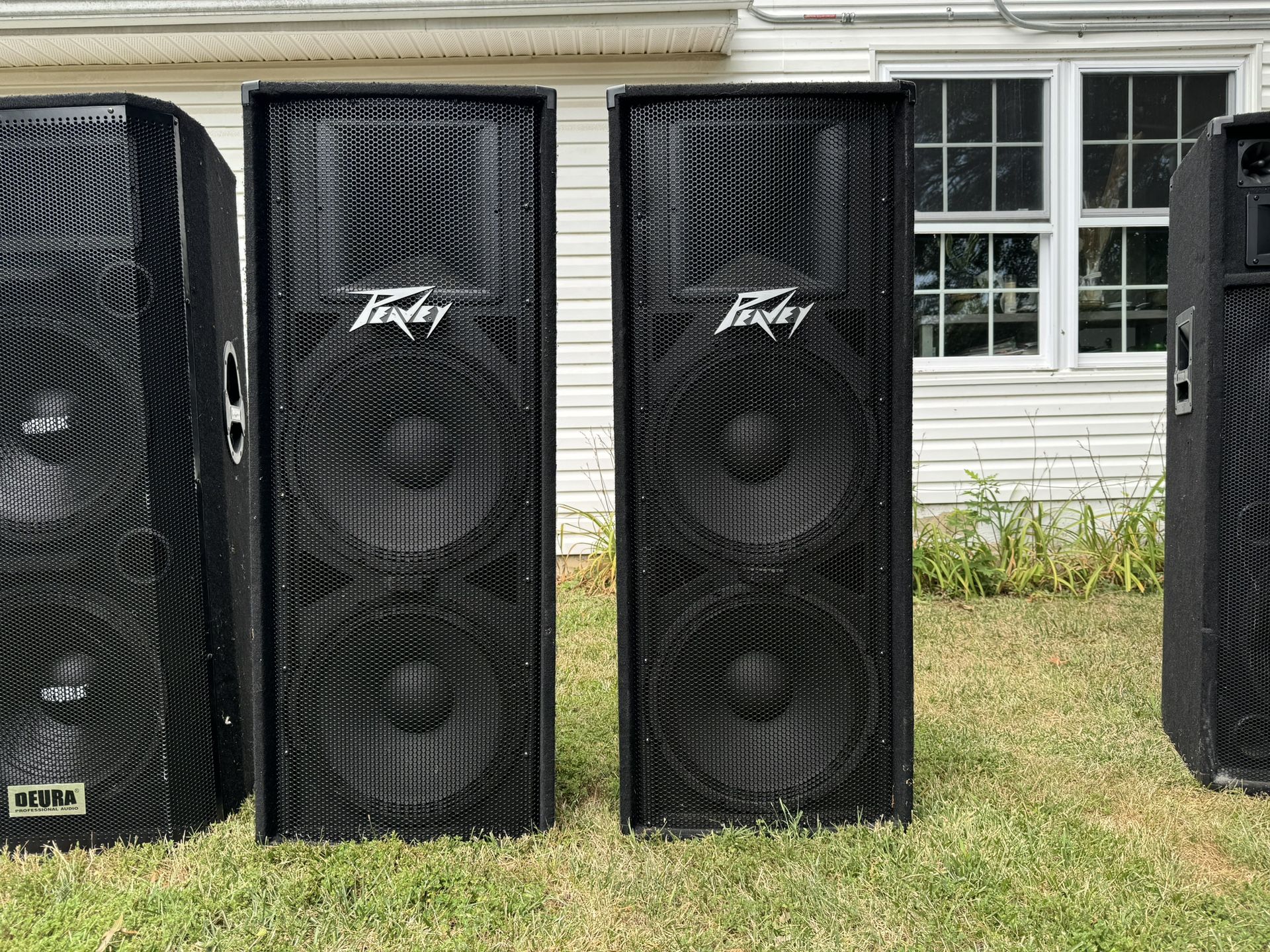 2 Peavey PV215 Passive Speakers