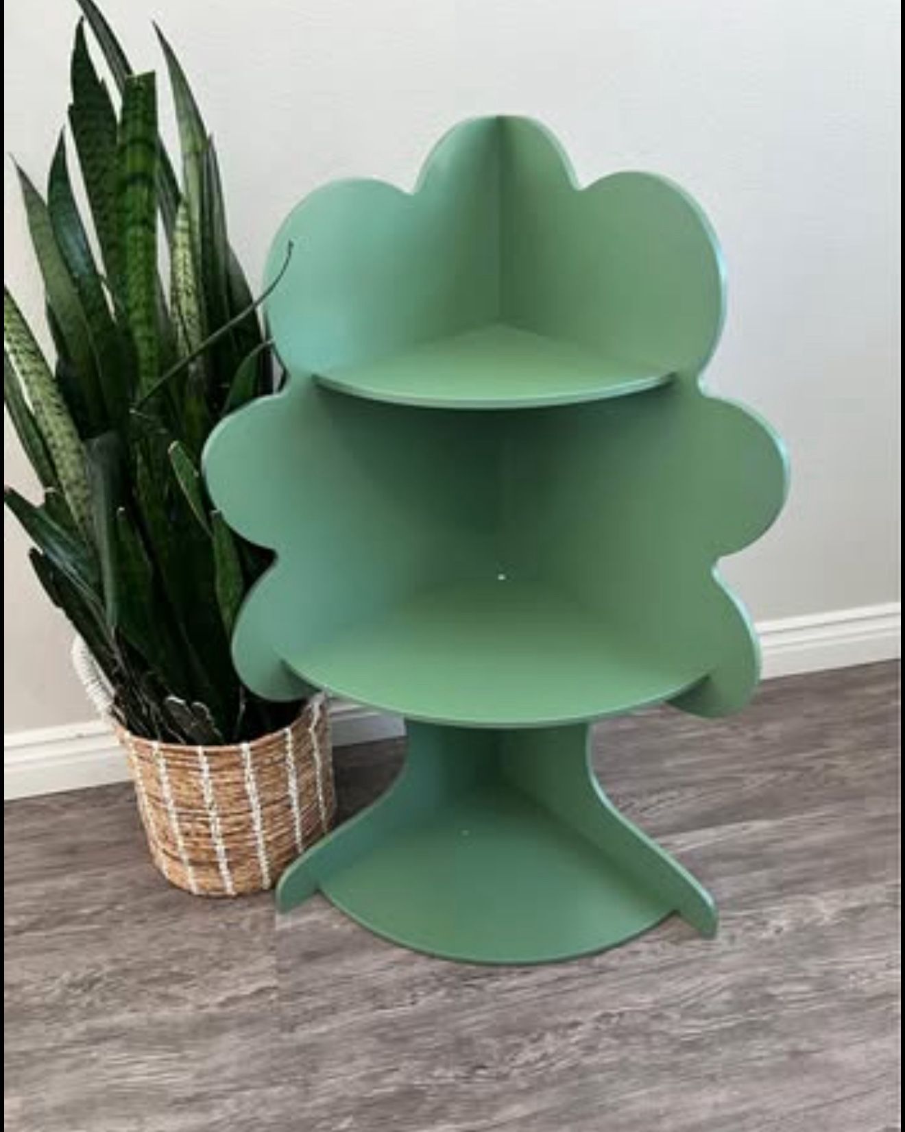 Tree Kids Bookshelf, Corner Bookshelf Kids, Bookshelf for Kids, Baby Bookshelf and Toy Storage, Wood