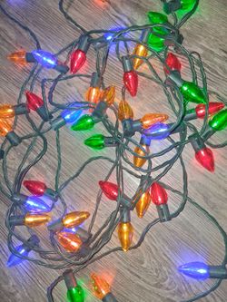 50-Light C9 LED Multicolor Christmas Lights – 32 ft – Tested