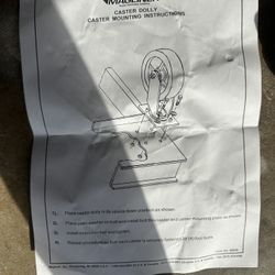 5’ Heavy Duty Castor Wheels Set Of 4