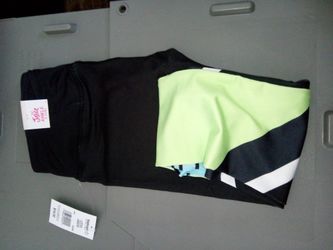 Justice Leggings blk/ Lime / Blue
