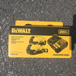 DeWalt DCB205-2C 20V MAX XR 5Ah Battery Starter Kit