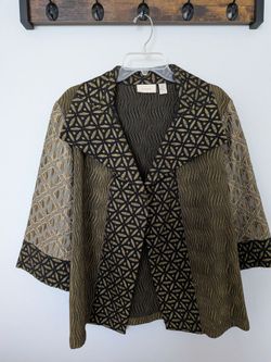 Chico's geometric pattern women's jacket