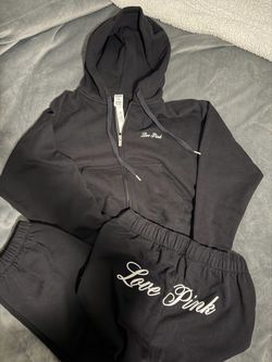 Victoria's Secret PINK Black Sweatsuit Set